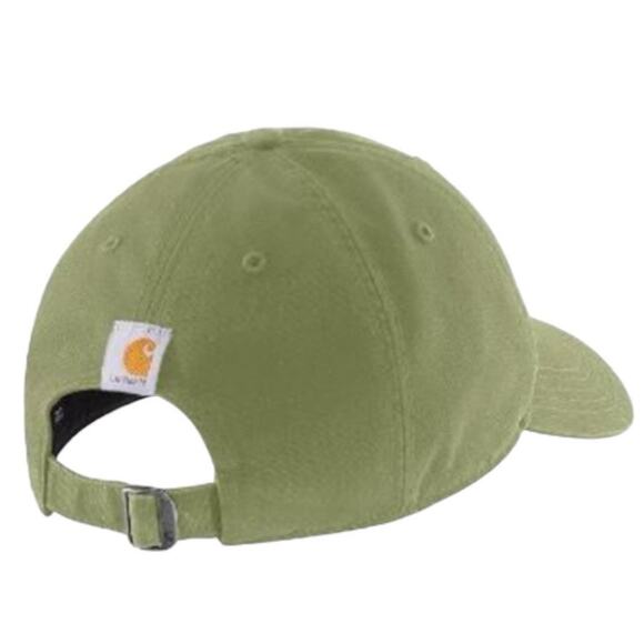 New Carhartt Women's Canvas Script Graphic Cap Olive Green - Picture 2 of 2